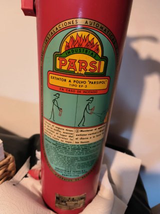 Extintor Parsi Retro Rojo