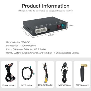 Módulo para Coche Carplay BMW sistema CIC