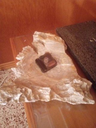 Reloj de sobremesa de piedra natural