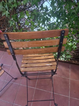 Sillas de jardín de madera (2ud)