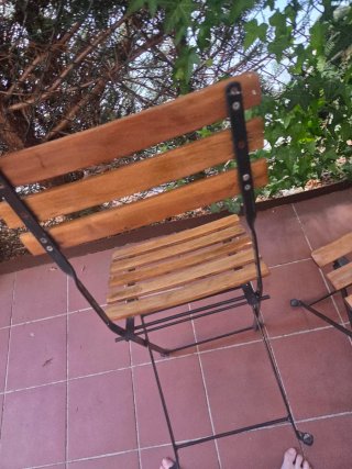 Sillas de jardín de madera (2ud)