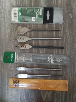 Brocas para madera planas (varias medidas)