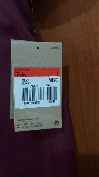 Camiseta Nike PSG Talla M Nueva