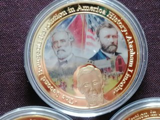 Monedas Guerra Civil Americana Lincoln