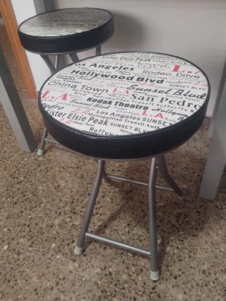 Mesa de cocina cristal blanca Portus.