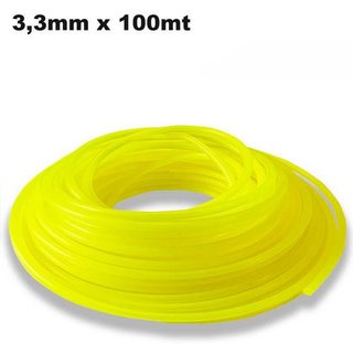 Hilo desbrozadora 3,3mm x 100m nailon redondo
