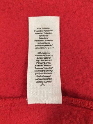 Sudadera roja cáncer de mama
