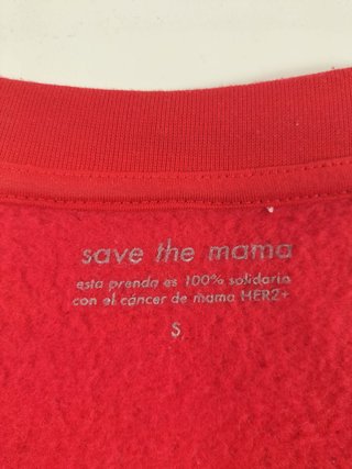 Sudadera roja cáncer de mama