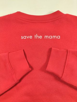 Sudadera roja cáncer de mama