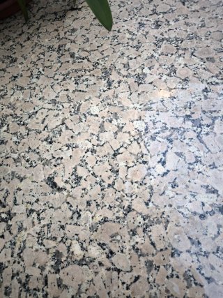 Mesa Terraza Granito Patas Hierro