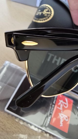 Gafas Ray-Ban RB3016 Clubmaster Negro/Dorado