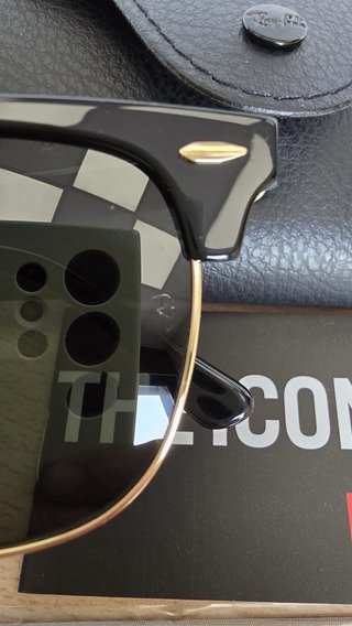 Gafas Ray-Ban RB3016 Clubmaster Negro/Dorado