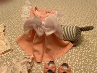 Lote 3 vestidos bebé 1-3 meses