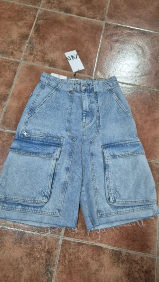 Bermudas Cargo Vaqueras Zara
