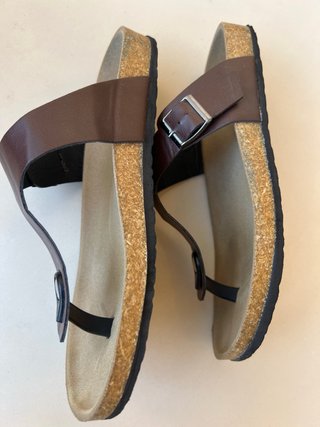 Zapatillas Chanclas Marrones Talla 38