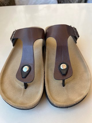 Zapatillas Chanclas Marrones Talla 38