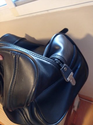 Bolso de piel negro vintage