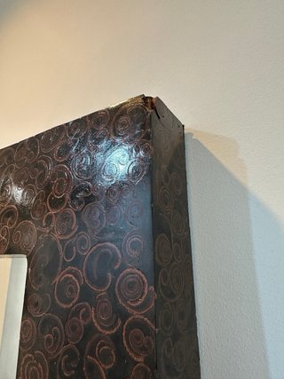 Mueble recibidor estilo colonial+espejo