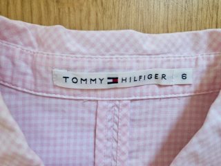 Camisa Tommy Hilfiger cuadros rosa Talla S