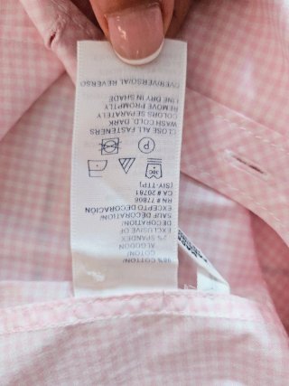 Camisa Tommy Hilfiger cuadros rosa Talla S