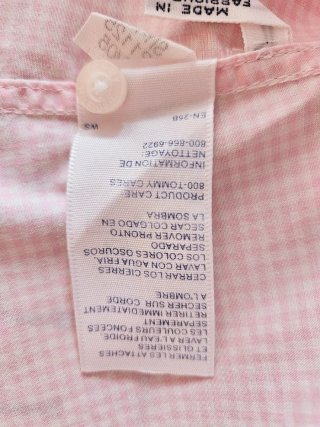 Camisa Tommy Hilfiger cuadros rosa Talla S