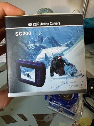 Action Cam SC200 Impermeabile Blu