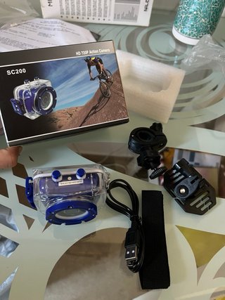 Action Cam SC200 Impermeabile Blu