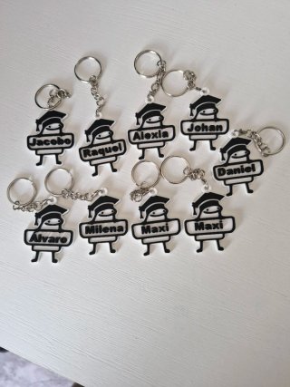 Llaveros de graduación personalizados