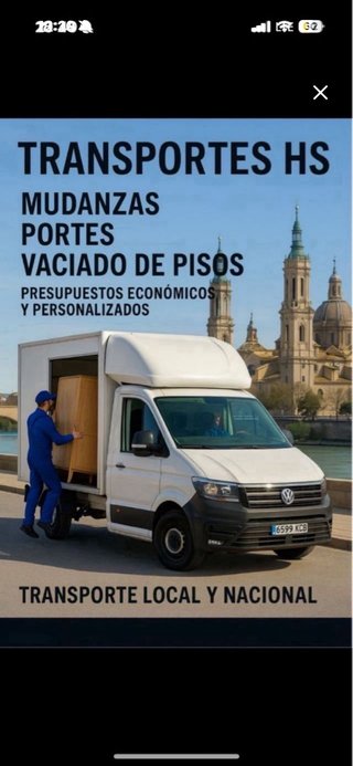 TRANSPORTES Y MUDANZAS ZARAGOZA 24h