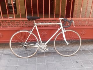 Bicicleta Carreras Peugeot Vintage Blanca