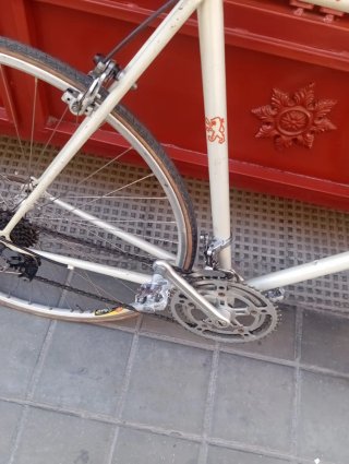Bicicleta Carreras Peugeot Vintage Blanca