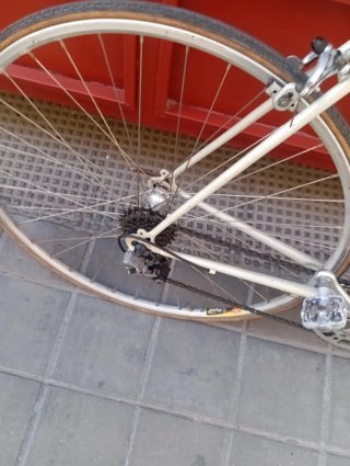 Bicicleta Carreras Peugeot Vintage Blanca