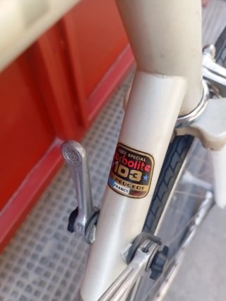 Bicicleta Carreras Peugeot Vintage Blanca