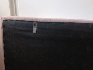 Cabecero rosa empolvado Kenay cama 90 cm.