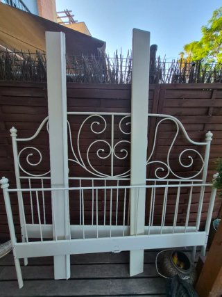 Estructura Cama 160cm Blanca. Desmontada.