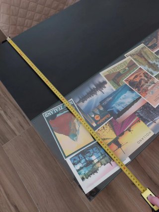 Mesa Centro Elevable de IKEA, con cristal a medida