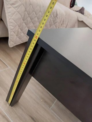 Mesa Centro Elevable de IKEA, con cristal a medida