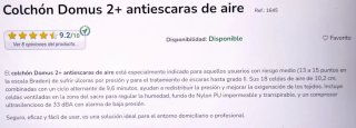 Colchón Domus 2+ Antiescaras Aire