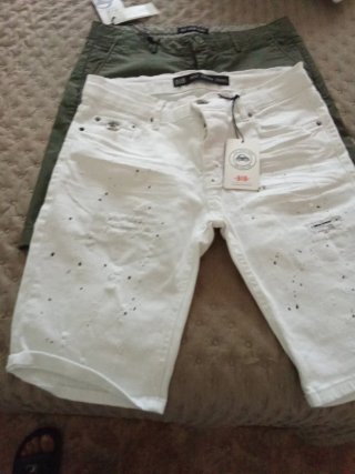 4 Pantalones Cortos Blancos (2 Deportivos, 2 Casua
