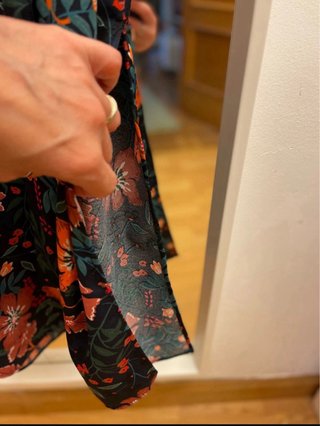 Vestido midi floral Zara Talla XS