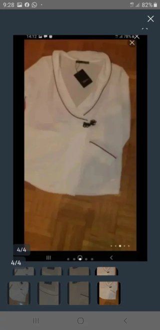 Blusa Sfera Blanca y Negra con Etiquetas