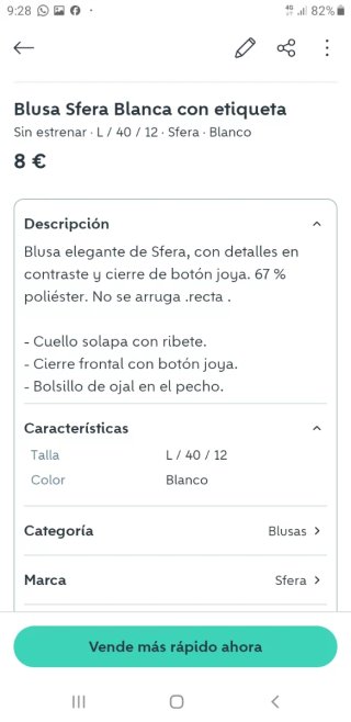 Blusa Sfera Blanca y Negra con Etiquetas