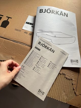 Pica lavabo de IKEA nuevo. Ancho: 54 cm Altura 15