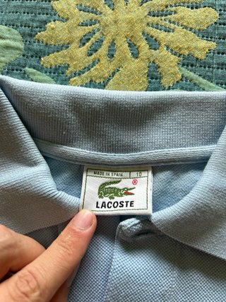 Polo Lacoste Mujer Azul Sin Uso