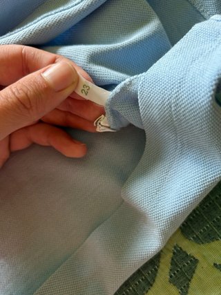 Polo Lacoste Mujer Azul Sin Uso