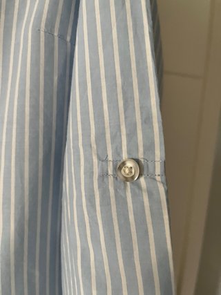 Camisa Cortefiel Rayas Azul y Blanco