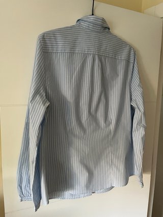 Camisa Cortefiel Rayas Azul y Blanco