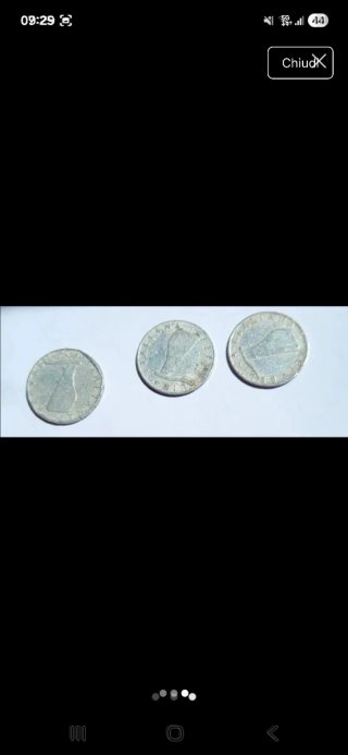 3 monte italaine da 5 Lire del  1954