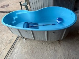 Piscina portátil con ruedas