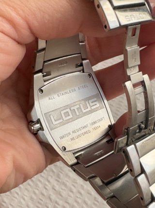Reloj Lotus Azul y Plateado